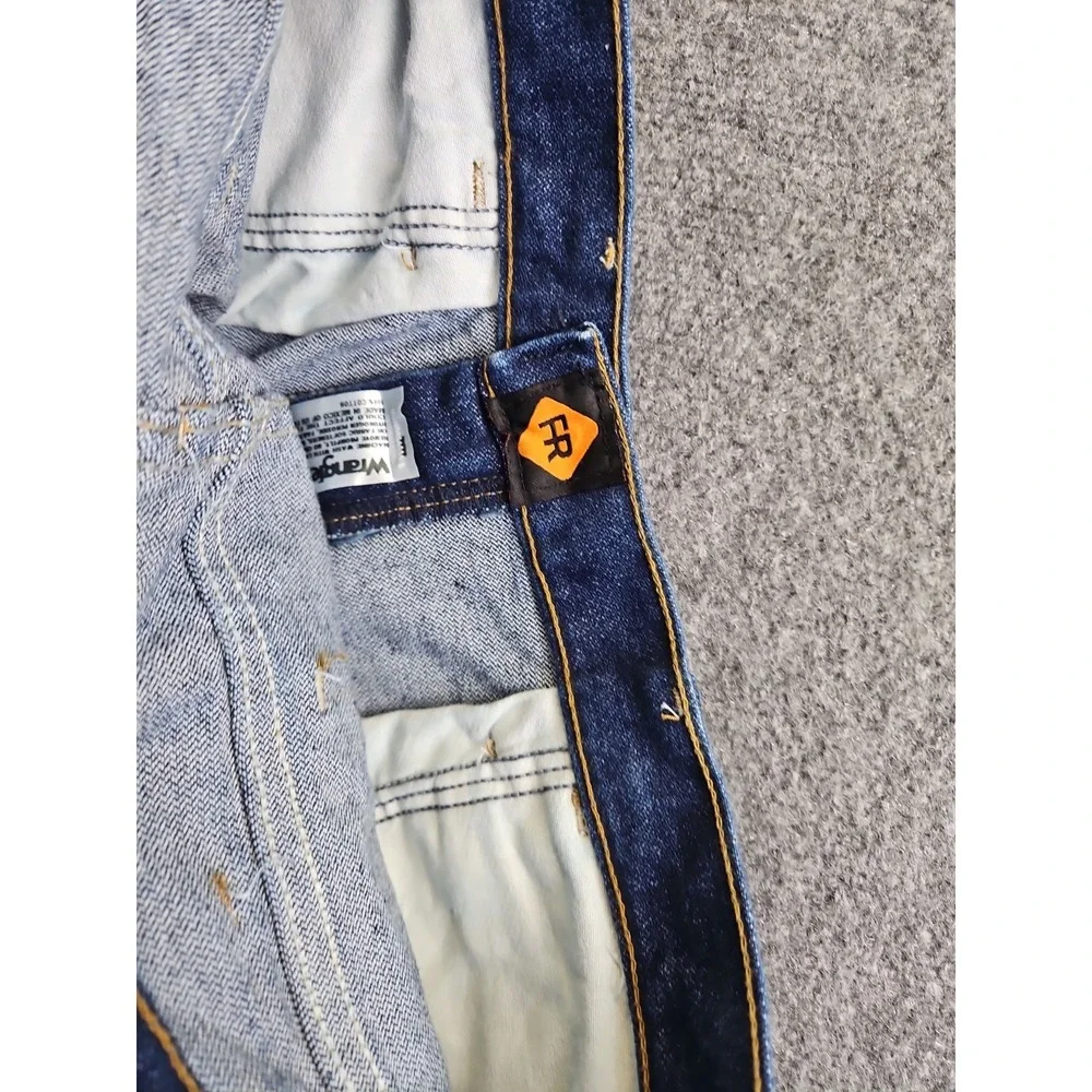 Wrangler FR Flame Resistant Slim Fit Jeans Mens 34x30 Workwear Blue Denim 1645